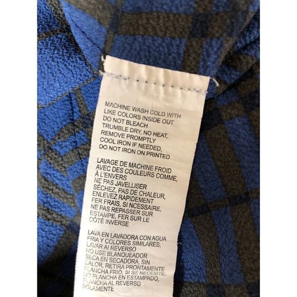 Thakoon Dress Plaid Button Front Long Sleeve A-Line Shirtdress Blue 4 - Picture 10 of 11
